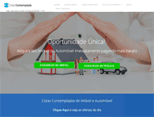 Tablet Screenshot of cotacontemplada.com.br